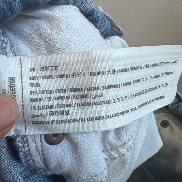 Abercrombie & Fitch The 90s Straight Ultra High Rise Love Curve Jeans Raw Hem 27 - Picture 8 of 8